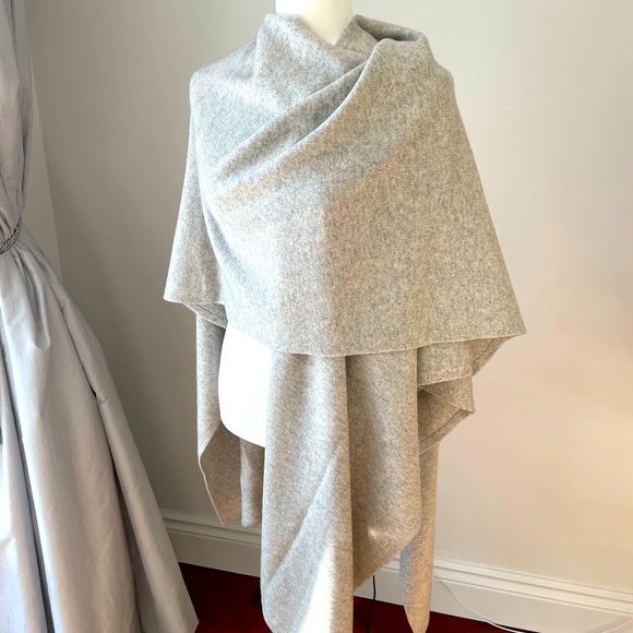 Babaton Aritizia cashmere wool wrap sweater grey - Picture 1 of 8